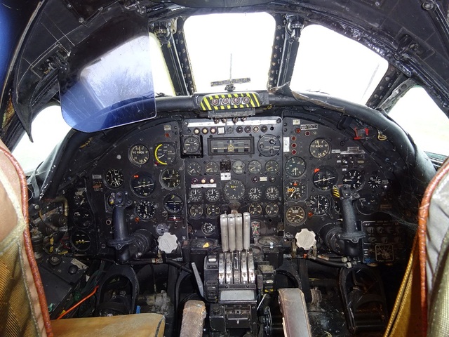 Vulcan Cockpit at Hurn Apt